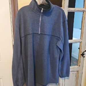 Architech Men's Half Zip Medium Blue Pullover